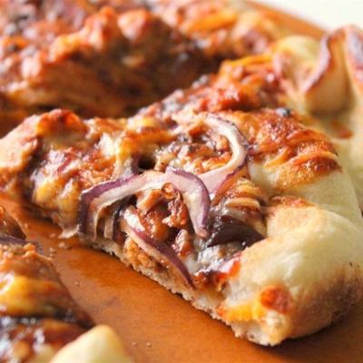 snel en eenvoudig bbq chicken pizza