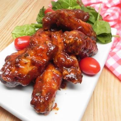 slow cooker honey barbeque ranch wings