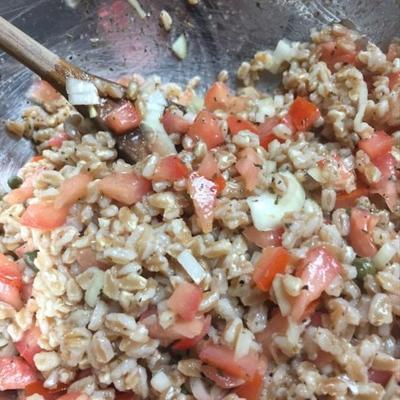 farro in insalata alla milanese (italiaanse farrosalade)