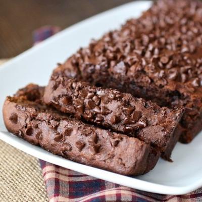 chocolade fudge bananenbrood