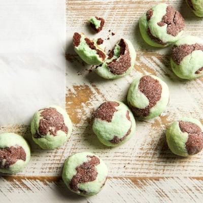 chocolade-mint marmeren koekjes