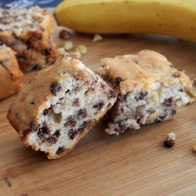 gekruide chocoladekoekjes met bananen