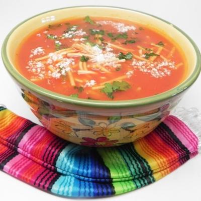 Mexicaanse noedelsoep (sopa de fideo)