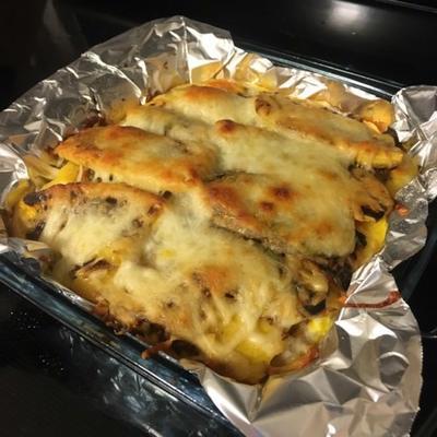 pastelon (puerto rican gelaagde braadpan)