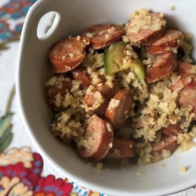 worst, courgette en cauli keto risotto