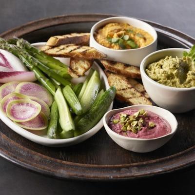 veggie dip trio