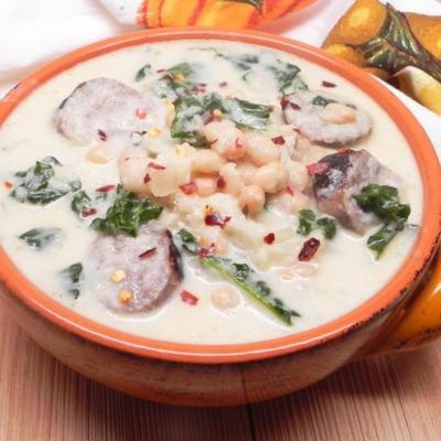 bloemkool toscaanse soep (zuppa toscana)