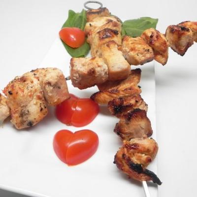 shish tawook (mediterrane kip kabobs)