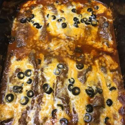 keto beef enchiladas