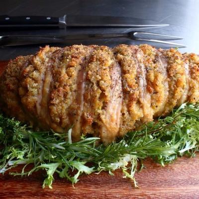 gevulde hasselback kalkoenfilet