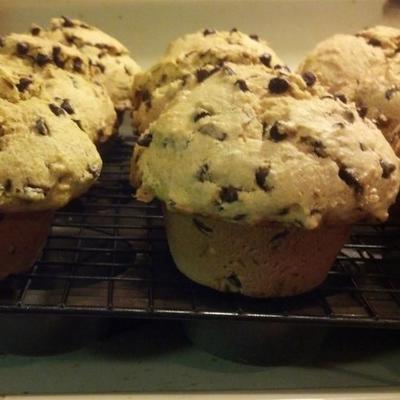 Pumpkin gut chocolate chip muffins