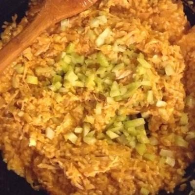 buffalo chicken risotto