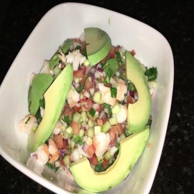 makkelijke garnalen ceviche