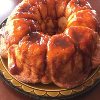 butterscotch pull-apart rolls