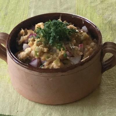 camembert met radijs