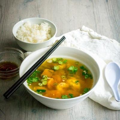 Vietnamese kabocha squash soep