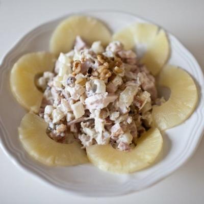 Russische kip en ananas salade