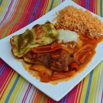 broed chili relleno braadpan met ranchero saus