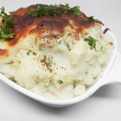 aardappelpuree braadpan met mozzarella