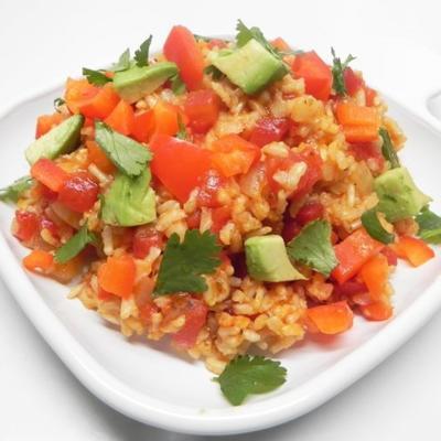 veganistische Spaanse rijst