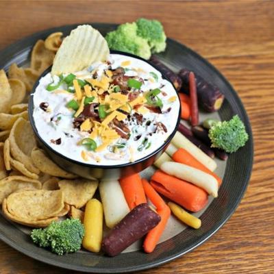 spek cheddar ranch dip