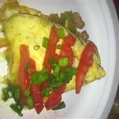 Mexicaanse worst omelet