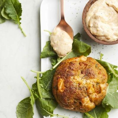 baharat zalmkoekjes met aioli