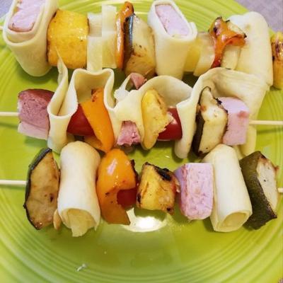 ham en veggie crêpe kebab