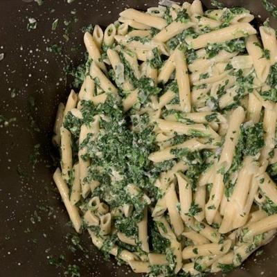 romige gorgonzola spinazie pasta