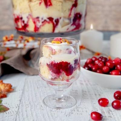 cranberry custard trifle