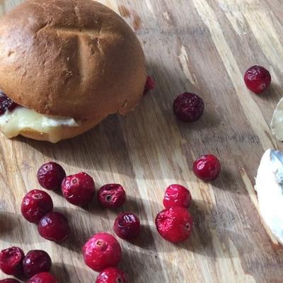 vegetarische brie en cranberry panini's voor 2