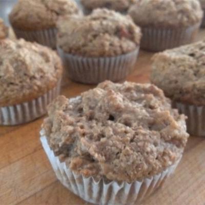 vegan rabarberzemelen muffins