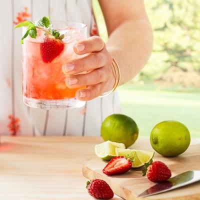 zomer aardbei mojito