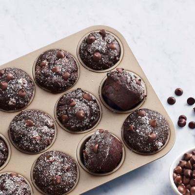 ghirardelli dubbele chocolade muffins