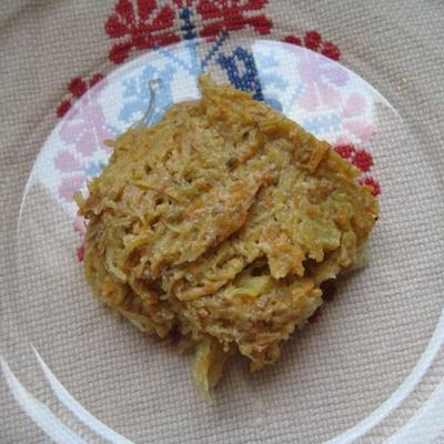 spaghetti squash au gratin met bechamel saus