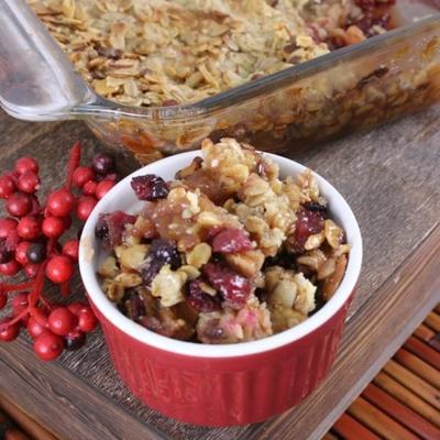 taartje-cranberry crumble