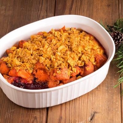 cranberry zoete aardappelbraadpan