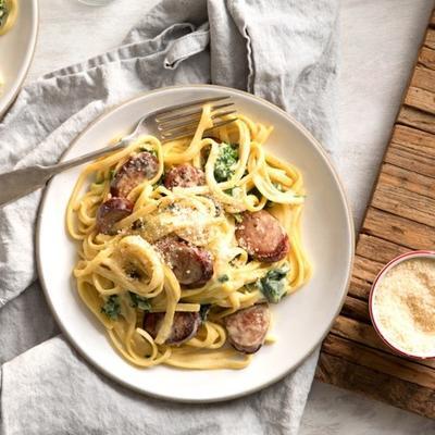 linguine met gerookte worst en groenten van hillshire farm®