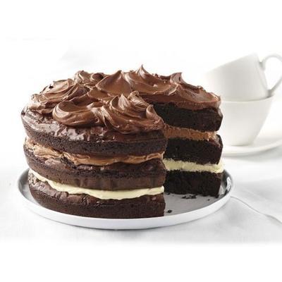 ghirardelli ombre brownie cake