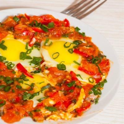 pittige éénpots shakshouka