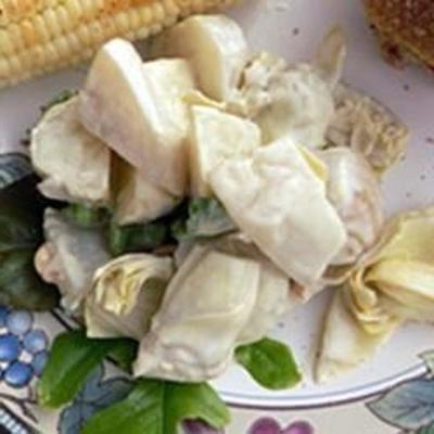 witte biet en artisjok hart salade