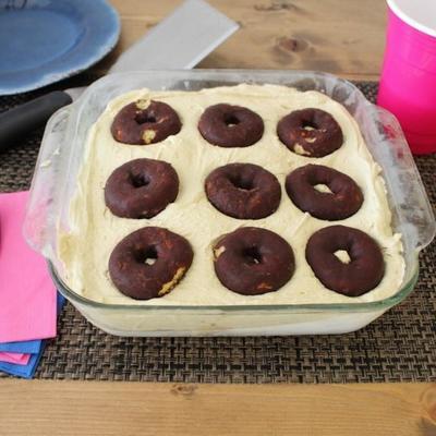 koffie en donuts vriesvak cake