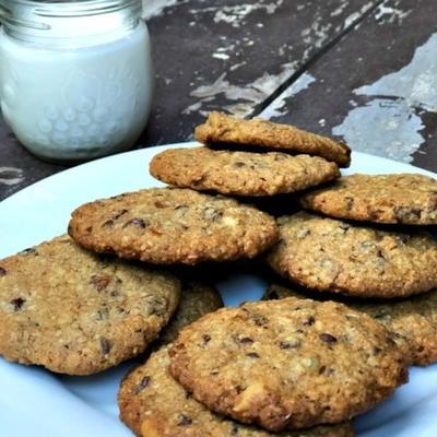 rogge en muesli chocoladeschilferkoekjes