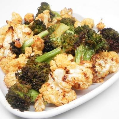 lucht friteuse geroosterde broccoli en bloemkool