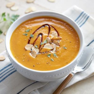 veganistische pompoenbisque