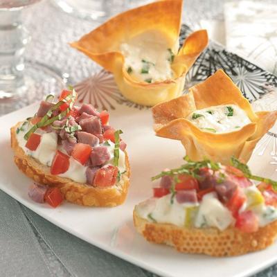 rosbief en perencrostini