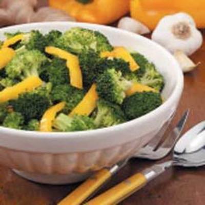 broccoli met gele peper