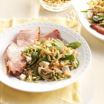 spinazie en orzo salade