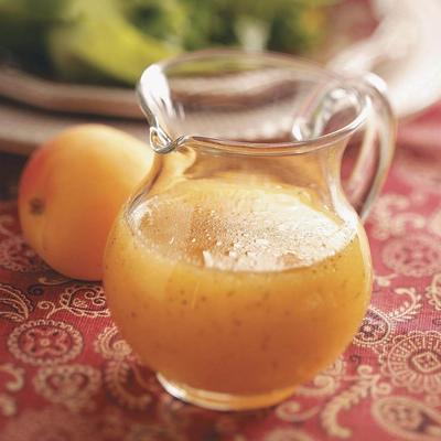 abrikozen oranje vinaigrette