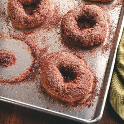 kaneel bagels met knapperige topping